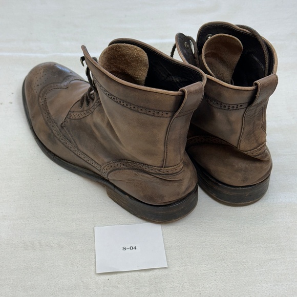 John Varvatos USA Brown Wingtip Boots Men's 12 - Picture 7 of 8